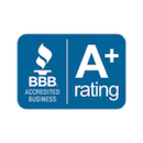 Sunvena-BBB-A-plus-rating BBB Accredited Business badge with an A+ rating
