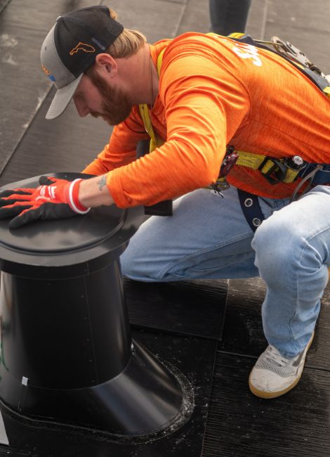roof-ventilation-skylight-repair-maintenance Roof ventilation installation on Florida home